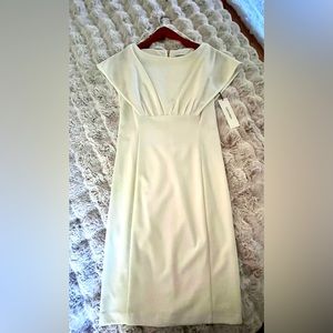 #NWT/ NEVER WORN, CALVIN KLEIN DRESS SIZE 6, CREAM COLORED!
